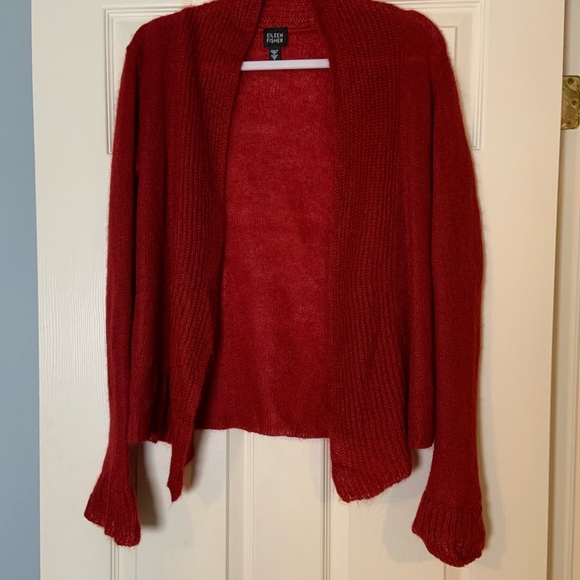 EILEEN FISHER| OPEN FRONT CARDIGAN - Picture 7 of 7